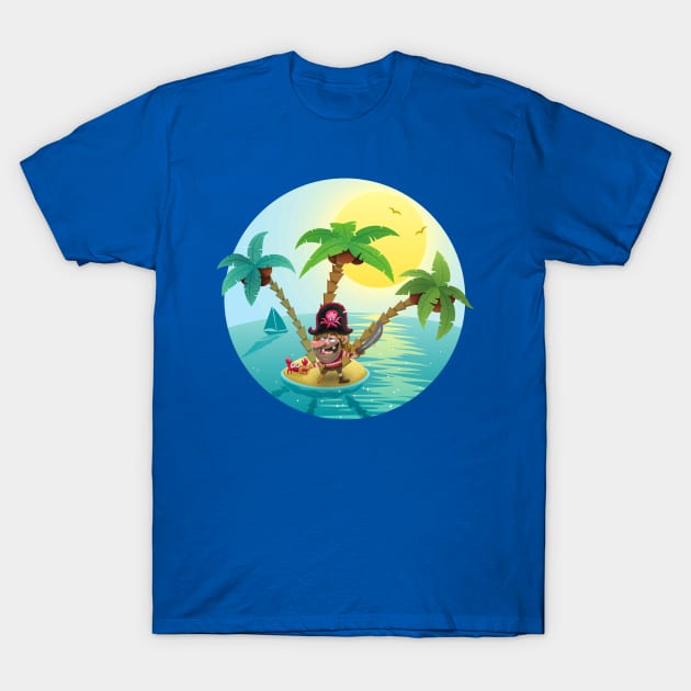 Pirate island T-Shirt by Paciana Peroni